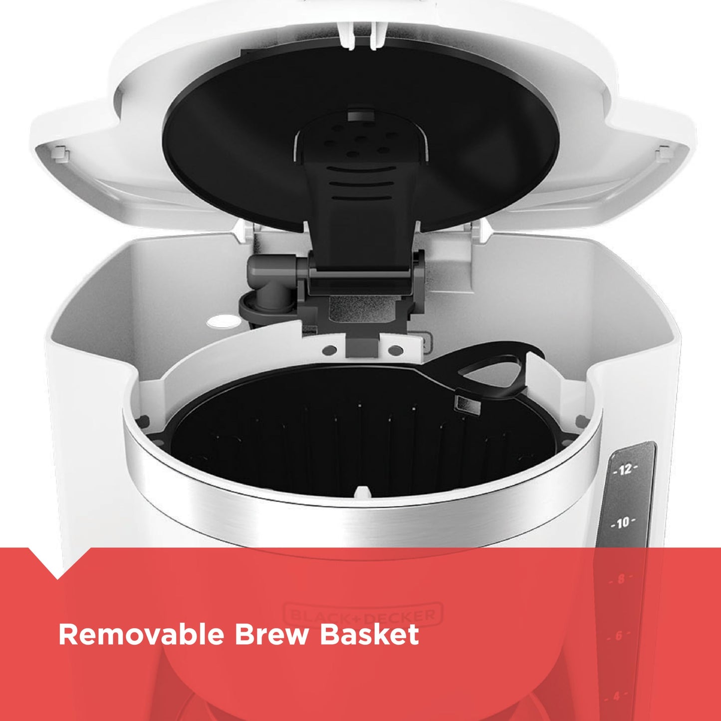 BLACK+DECKER 12-Cup Drip Coffee Maker with Vortex Brewing