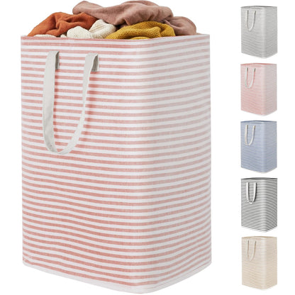 Lifewit 2 Pack Laundry Basket 80L Each, Collapsible Clothes Hamper with Reinforced Handles, Freestanding Waterproof Design for Bedroom and Laundry Room, Grey 160L Total