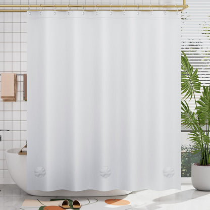 AmazerBath Plastic Shower Curtain Clear Premium PEVA, Clear Shower Curtain Heavy Duty 8G, Weighted Shower Curtains for Bathroom Accessories with 3 Big Stones and 12 Rustproof Grommets, 72x72 Inches
