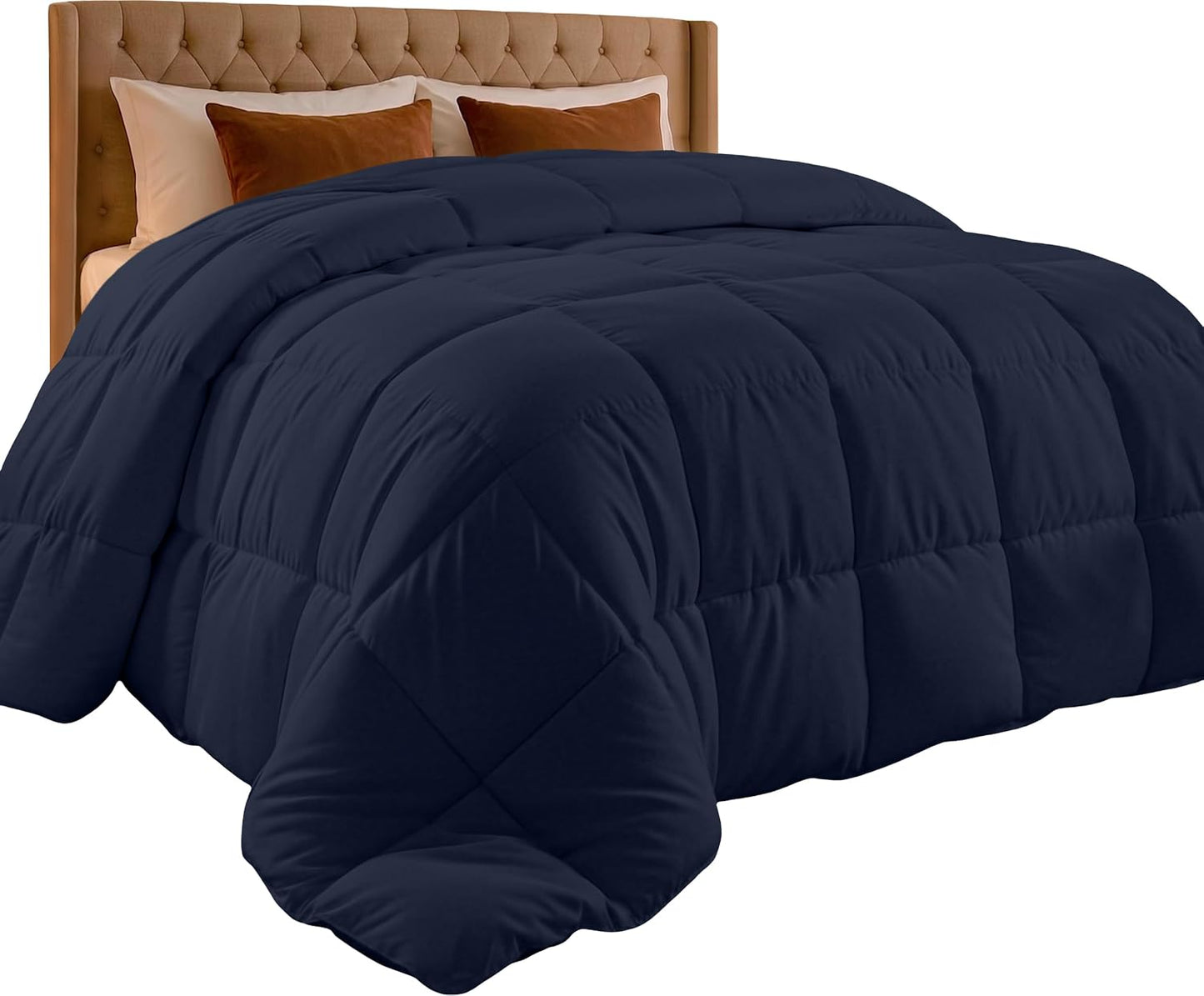 Utopia Bedding Queen Comforter 2 Pack, Duvet Insert, White, 88 x 88 Inches | Soft and Fluffy Down Alternative Bed Comforter, All Season, Breathable, Corner Tabs, Box Stitched, Durable, Machine Washable