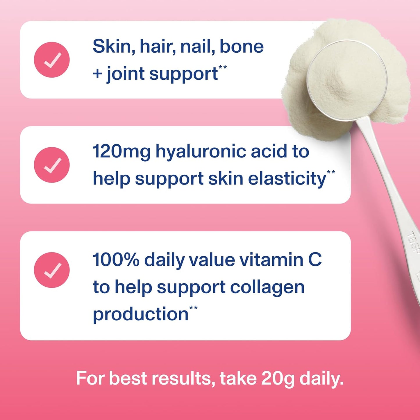 Vital Proteins Collagen Peptides Powder Advanced, Unflavored, 20oz | Hyaluronic Acid & Vitamin C, Supports Hair Skin & Nails, Collagen Peptides, 27 Servings