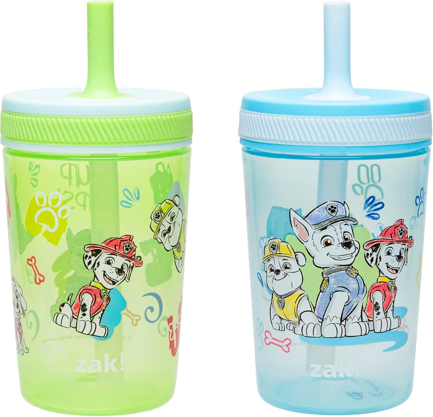 Zak Designs Sesame Street Kelso Toddler Tumblers For Travel or At Home, 15oz 2-Pack Durable Plastic Sippy Cups With Leak-Proof Design is Perfect For Kids (Elmo and Cookie Monster)