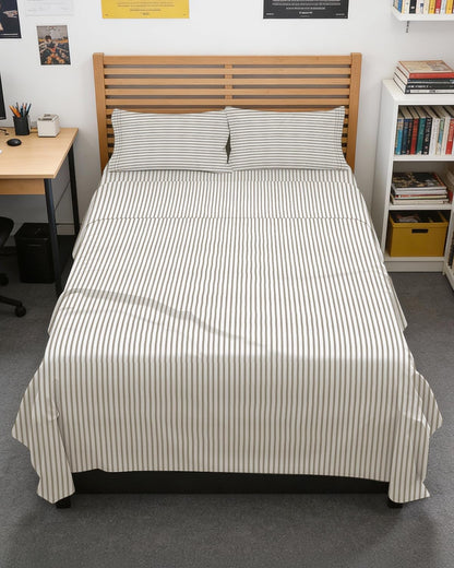 Twin XL 3 Piece Sheet Set - College Dorm Room Essentials - White | Deep Pocket Bed Sheets for Women, Men, Teens & Students, Soft, Cooling, Breathable & Wrinkle Free, Oeko-Tex Bed Sheet Set