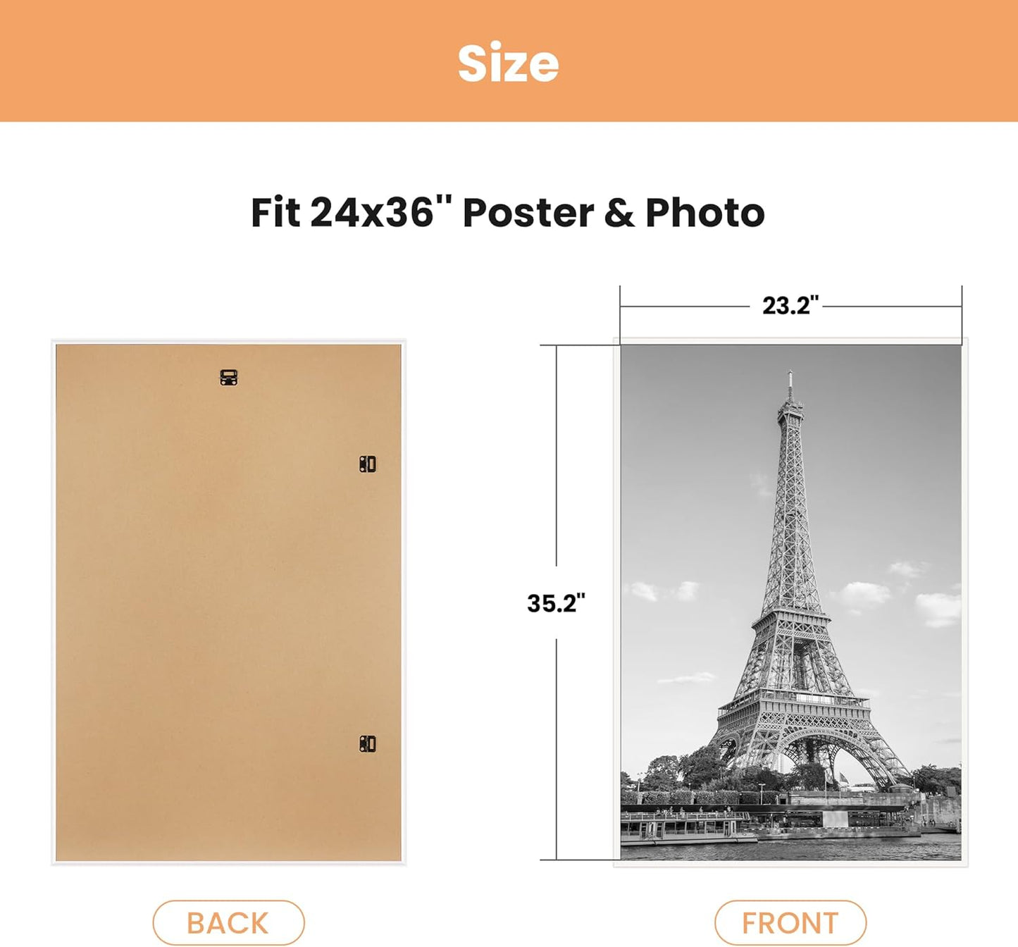 upsimples 12x16 Poster Frame, Easy Slide-In Assembly, Black, 3 Pack | Gallery Wall 12 x 16 Picture Frames Set for Family, Wedding, Christmas, Easy to Change Photos