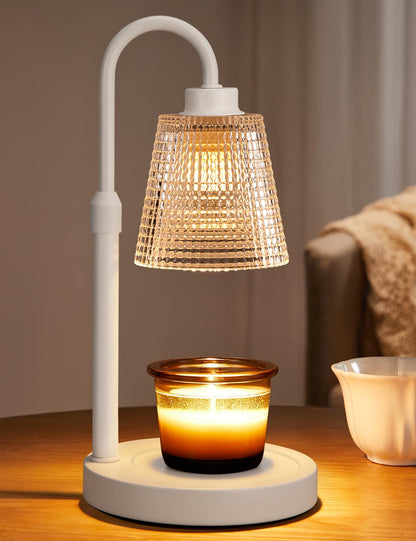 Candle Warmer Lamp with Timer Home Decor Birthday Gifts for Women | Dimmable Candle Warmer for Jar Candles, Height Adjustable Wax Melts Warmer,Room Decor House Warming Gifts New