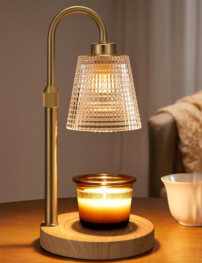 Candle Warmer Lamp with Timer Home Decor Birthday Gifts for Women | Dimmable Candle Warmer for Jar Candles, Height Adjustable Wax Melts Warmer,Room Decor House Warming Gifts New