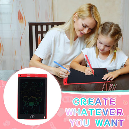 Zonon 4 Pcs LCD Writing Tablet for Kids, 8.5 Inch Colorful Toddler Doodle Board Tablet, Reusable Electronic LCD Writing Board for Boys Girls Age 3-8 Birthday Gifts(Blue, Red, Green, Pink)