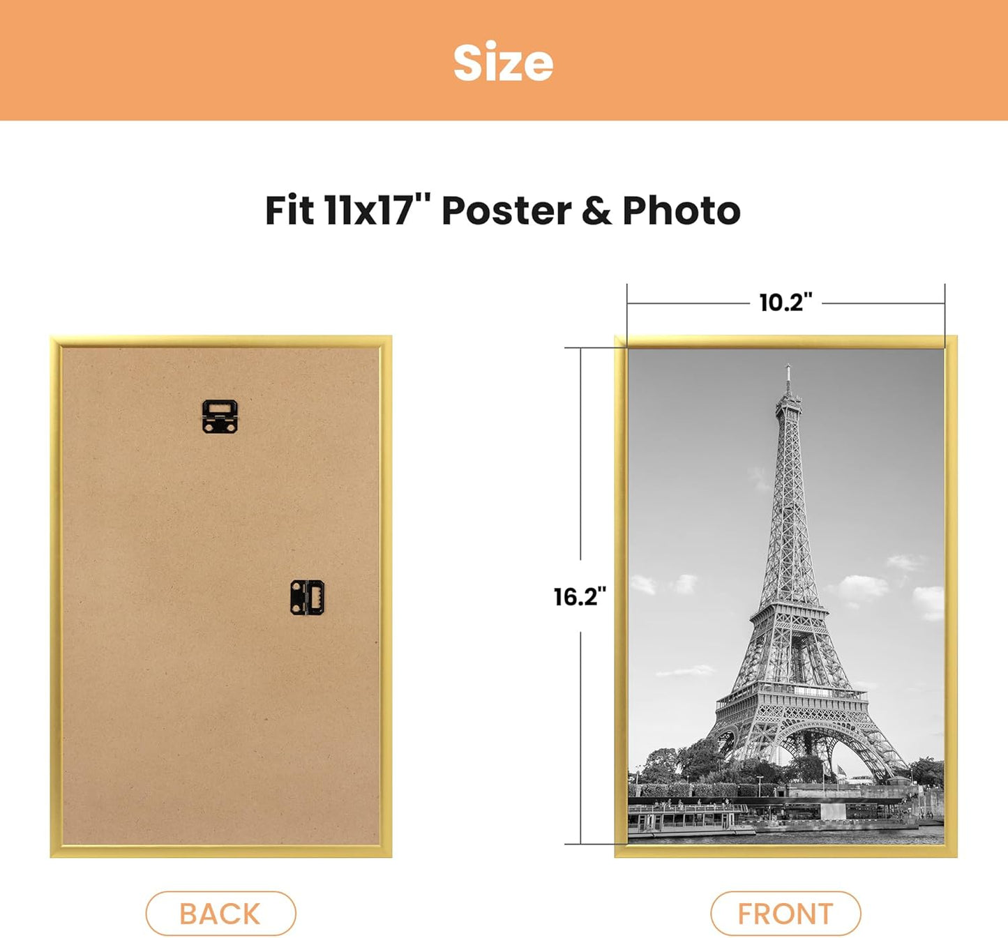 upsimples 12x16 Poster Frame, Easy Slide-In Assembly, Black, 3 Pack | Gallery Wall 12 x 16 Picture Frames Set for Family, Wedding, Christmas, Easy to Change Photos