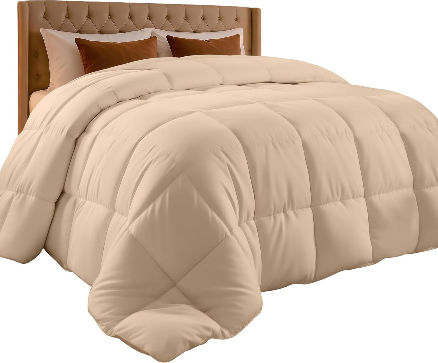 Utopia Bedding Queen Comforter 2 Pack, Duvet Insert, White, 88 x 88 Inches | Soft and Fluffy Down Alternative Bed Comforter, All Season, Breathable, Corner Tabs, Box Stitched, Durable, Machine Washable
