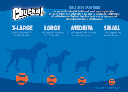 Chuckit! Ultra Ball Dog Toy, Durable Rubber, Medium 2.5-in, 2 Pack | Made from Durable Rubber with an Extra-Thick Core, This Bouncy Fetch Ball Floats in Water for Lasting Games of Fetch