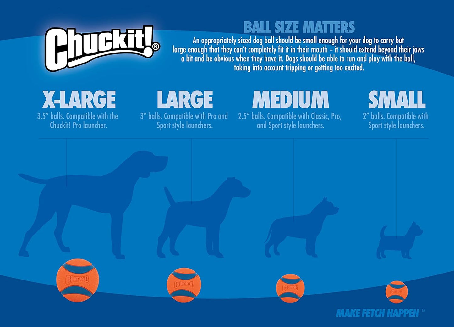 Chuckit! Ultra Ball Dog Toy, Durable Rubber, Medium 2.5-in, 2 Pack | Made from Durable Rubber with an Extra-Thick Core, This Bouncy Fetch Ball Floats in Water for Lasting Games of Fetch
