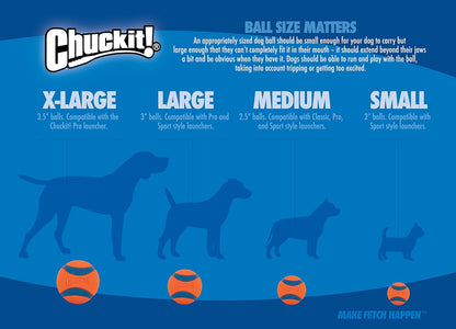 Chuckit! Ultra Ball Dog Toy, Durable Rubber, Medium 2.5-in, 2 Pack | Made from Durable Rubber with an Extra-Thick Core, This Bouncy Fetch Ball Floats in Water for Lasting Games of Fetch