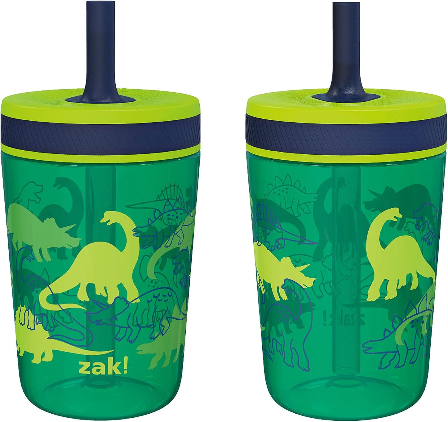Zak Designs Sesame Street Kelso Toddler Tumblers For Travel or At Home, 15oz 2-Pack Durable Plastic Sippy Cups With Leak-Proof Design is Perfect For Kids (Elmo and Cookie Monster)