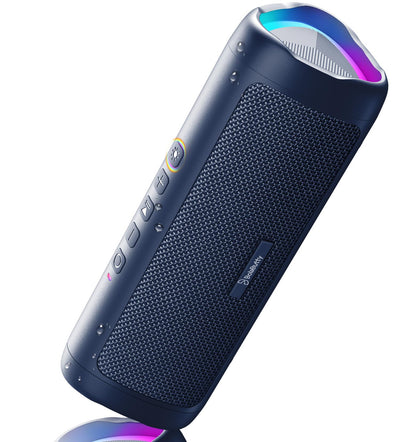 Bluetooth Speaker, 20W HD Sound, Portable Wireless, IPX5 Waterproof, Up to 24H Playtime, TWS Pairing, for Home/Party/Outdoor/Camping/Beach Essentials, Electronic Gadgets, Birthday Gift (Black)
