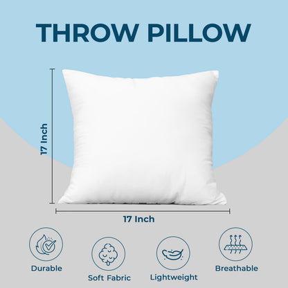 Utopia Bedding Throw Pillows, Decorative 18x18 Pillow Inserts, Set of 4 | Down alternative pillow insert with plush fluffy fill for beds sofas couches and chairs. Suitable for indoor outdoor use.