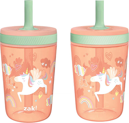 Zak Designs Sesame Street Kelso Toddler Tumblers For Travel or At Home, 15oz 2-Pack Durable Plastic Sippy Cups With Leak-Proof Design is Perfect For Kids (Elmo and Cookie Monster)