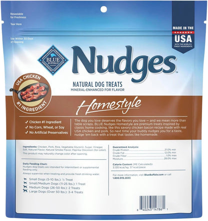 Blue Buffalo Nudges Homestyle Chicken Dog Treats, 16 oz | Real Chicken First, with Peas & Carrots, Made in the USA, No Corn, Wheat, or Soy