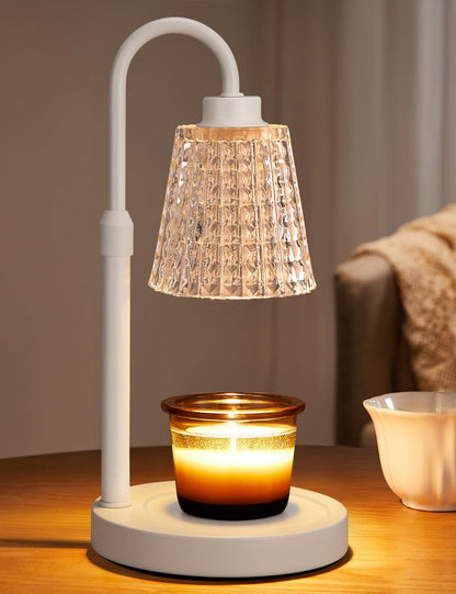 Candle Warmer Lamp with Timer Home Decor Birthday Gifts for Women | Dimmable Candle Warmer for Jar Candles, Height Adjustable Wax Melts Warmer,Room Decor House Warming Gifts New