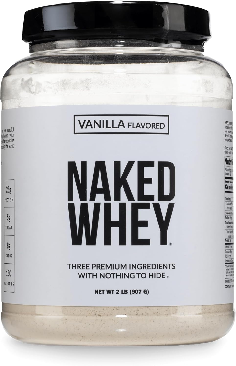 NAKED Whey 1Lb - Only 1 Ingredient, Grass Fed Whey Protein Powder, NSF Certified, Undenatured, No Gmos, No Soy, Gluten Free, Stimulate Growth, Enhance Recovery - 15 Servings