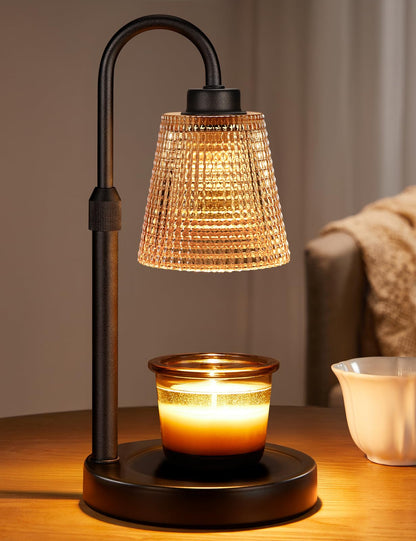 Candle Warmer Lamp with Timer Home Decor Birthday Gifts for Women | Dimmable Candle Warmer for Jar Candles, Height Adjustable Wax Melts Warmer,Room Decor House Warming Gifts New
