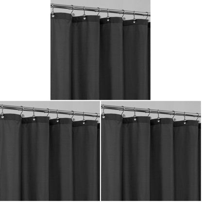 ALYVIA SPRING Waterproof Fabric Shower Curtain or Liner White, 72x72 | 3 Magnets, Soft Cloth & Hotel Quality, Machine Washable, Light-Weight, Standard Size