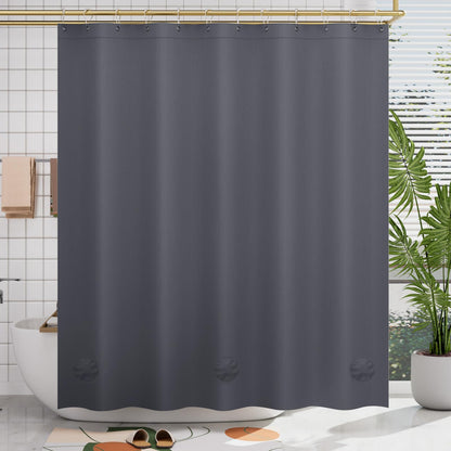 AmazerBath Plastic Shower Curtain Clear Premium PEVA, Clear Shower Curtain Heavy Duty 8G, Weighted Shower Curtains for Bathroom Accessories with 3 Big Stones and 12 Rustproof Grommets, 72x72 Inches