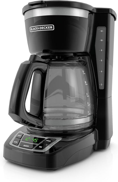 BLACK+DECKER 12-Cup Drip Coffee Maker with Vortex Brewing
