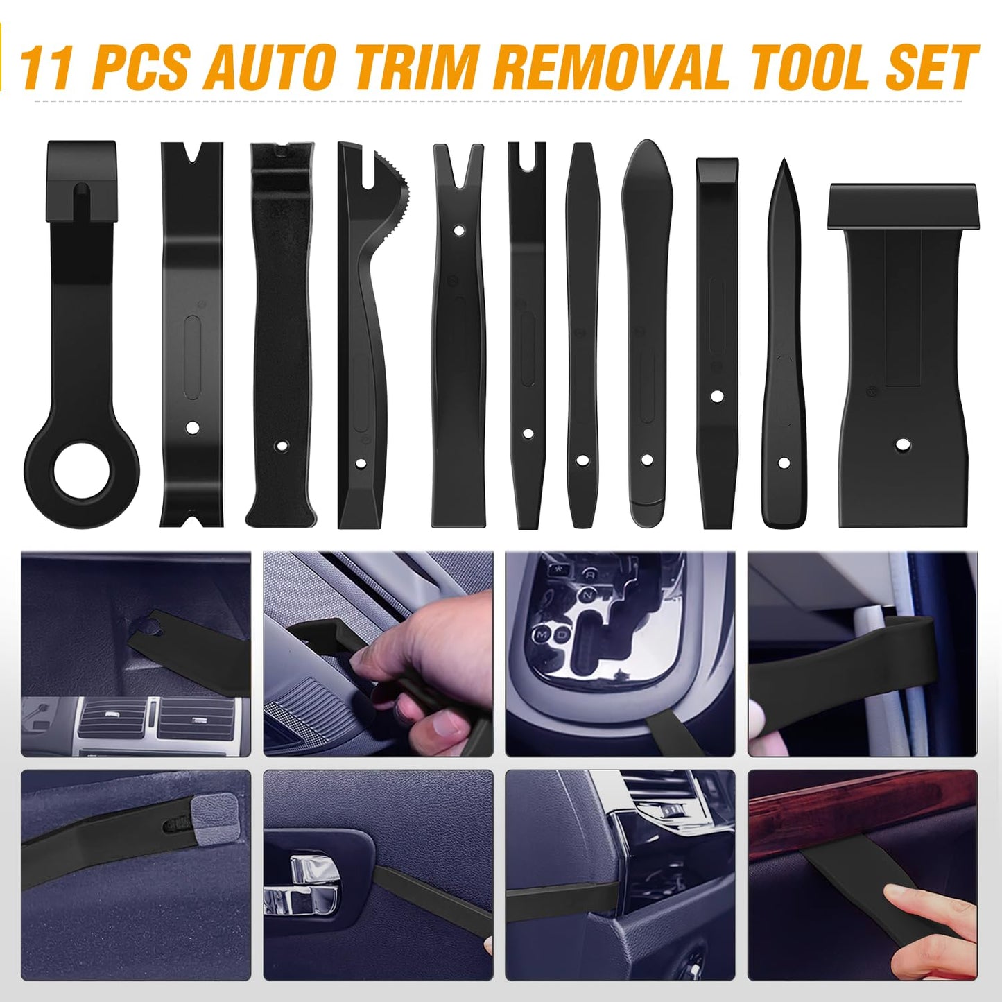 GOOACC 240PCS Bumper Retainer Clips Car Plastic Rivets Fasteners Push Retainer Kit 12 Popular Sizes Auto Push Pin Rivets Set -Door Trim Panel Fender Clips for GM Ford Toyota Honda Chrysler