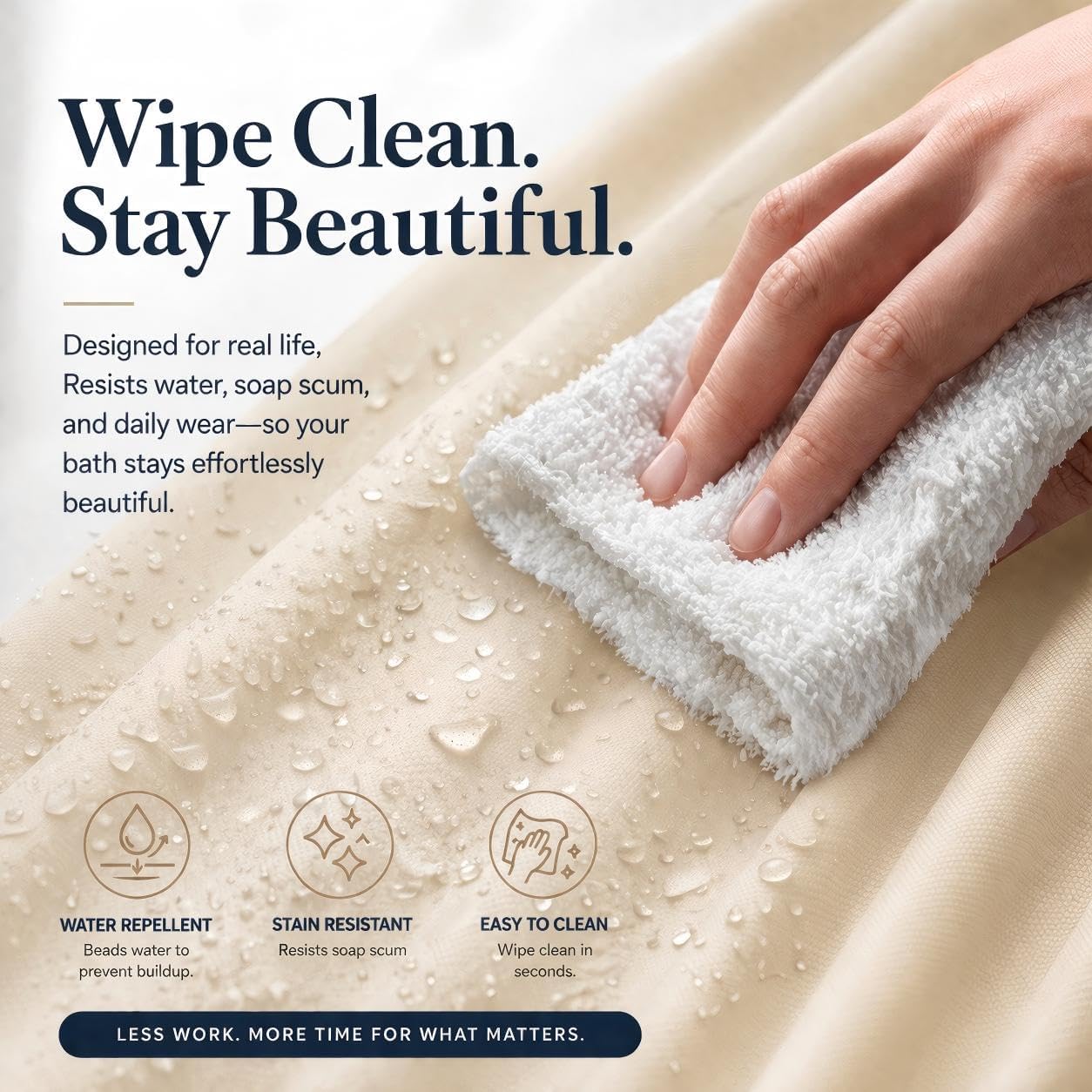 EHZNZIE White Shower Curtain Liner 72x72, PEVA Waterproof Bath Curtain, No Chemical Smell, 3 Weighted Magnets, Durable with Rustproof Metal Grommets