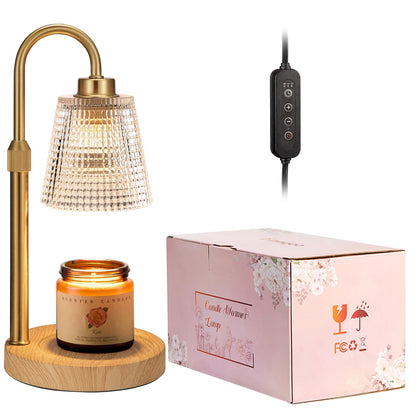 Candle Warmer Lamp with Timer Home Decor Birthday Gifts for Women | Dimmable Candle Warmer for Jar Candles, Height Adjustable Wax Melts Warmer,Room Decor House Warming Gifts New