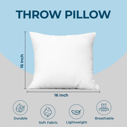 Utopia Bedding Throw Pillows, Decorative 18x18 Pillow Inserts, Set of 4 | Down alternative pillow insert with plush fluffy fill for beds sofas couches and chairs. Suitable for indoor outdoor use.