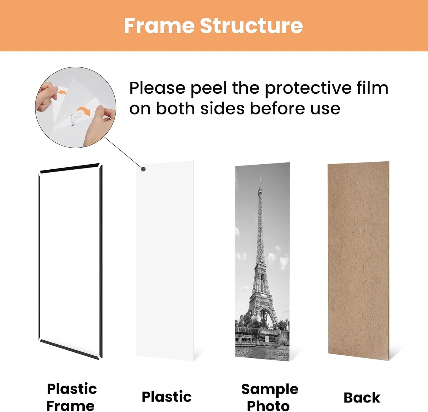 upsimples 12x16 Poster Frame, Easy Slide-In Assembly, Black, 3 Pack | Gallery Wall 12 x 16 Picture Frames Set for Family, Wedding, Christmas, Easy to Change Photos