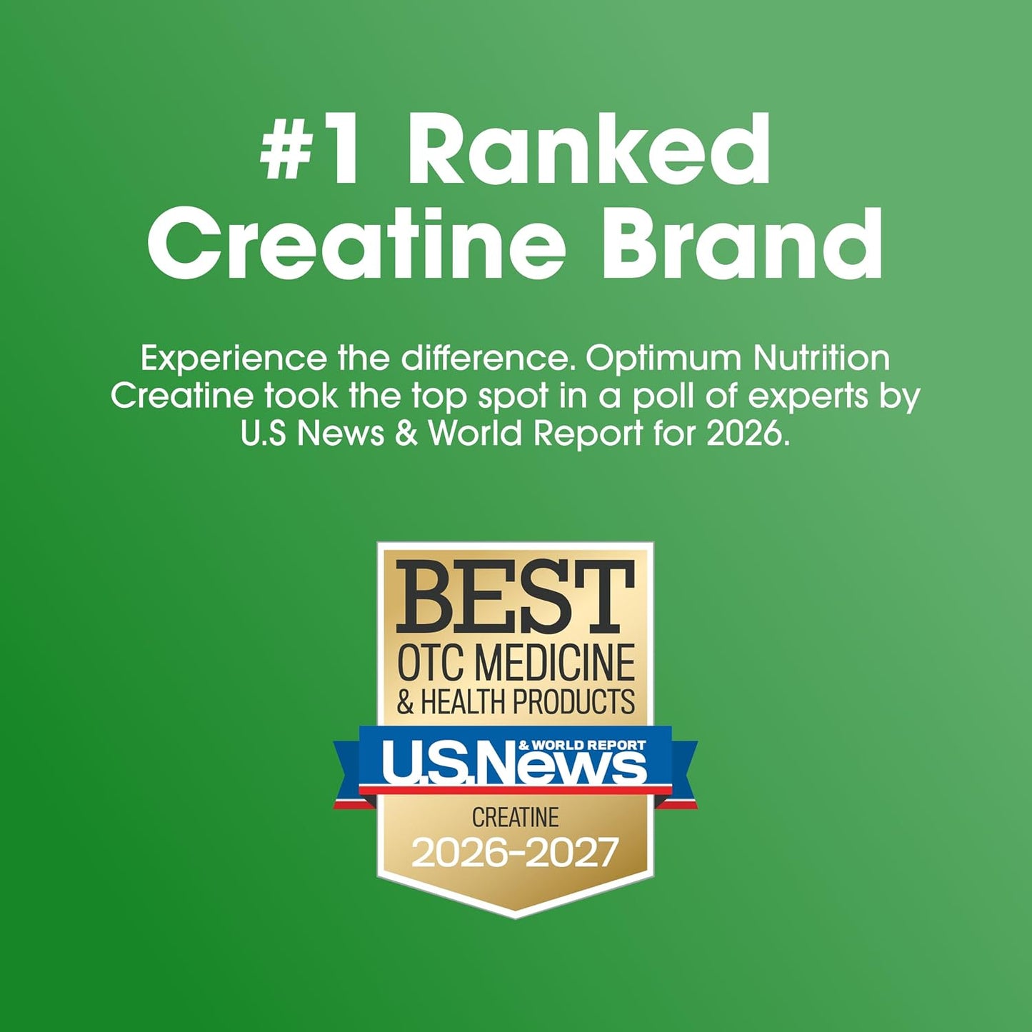 Optimum Nutrition Creatine, Micronized Creatine Monohydrate Powder, Supports Strength & Recovery, Banned Substance Tested, Unflavored, 5g per Serving, 60 Servings | 5g Micronized Creatine Monohydrate Powder Per Serving, Supports Muscle Strength & Power, E