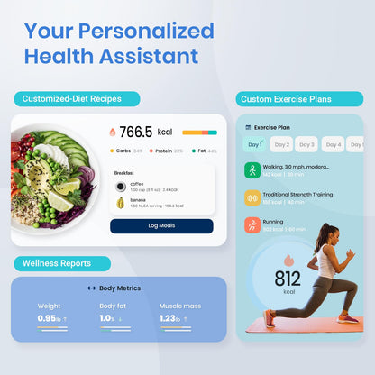 Etekcity Smart Scale for Body Weight, Body Fat and BMI, FSA Eligible | HSA Eligible, Bathroom Scale with Muscle Mass, Accurate Bluetooth App Sync, LED Display and Tempered Glass