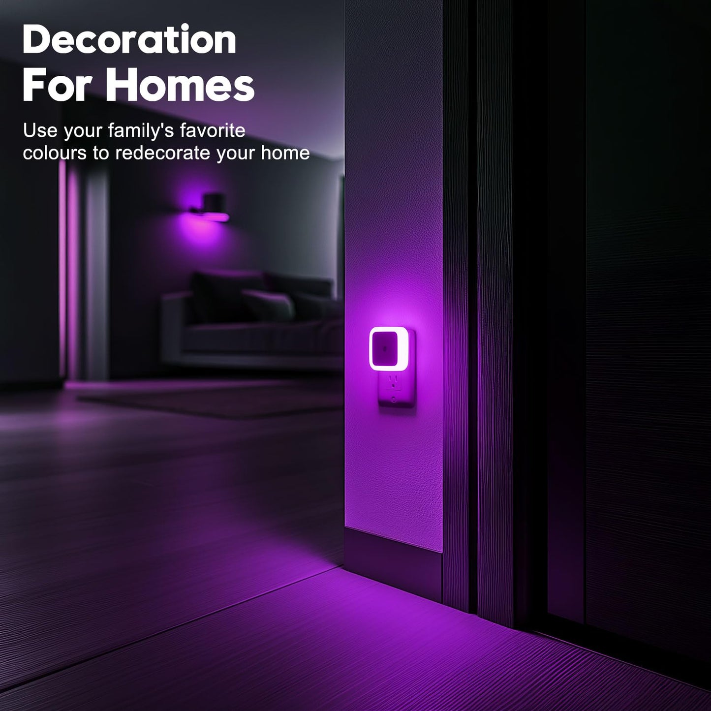 Sujeet Night Light, Night Lights Plug into Wall 8-Pack, Nightlight Plug in Night Light, Dusk to Dawn Night Lamp Led (Warm White)