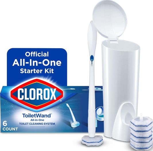 Clorox ToiletWand Toilet Cleaning System, Wand, Caddy and 6 Refill Heads