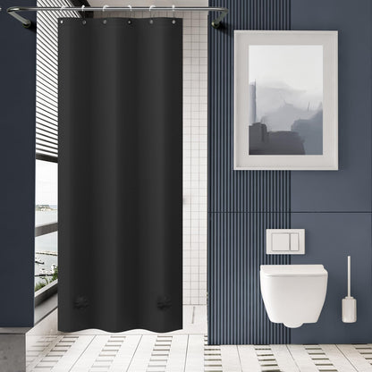 AmazerBath Plastic Shower Curtain Clear Premium PEVA, Clear Shower Curtain Heavy Duty 8G, Weighted Shower Curtains for Bathroom Accessories with 3 Big Stones and 12 Rustproof Grommets, 72x72 Inches