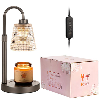 Candle Warmer Lamp with Timer Home Decor Birthday Gifts for Women | Dimmable Candle Warmer for Jar Candles, Height Adjustable Wax Melts Warmer,Room Decor House Warming Gifts New