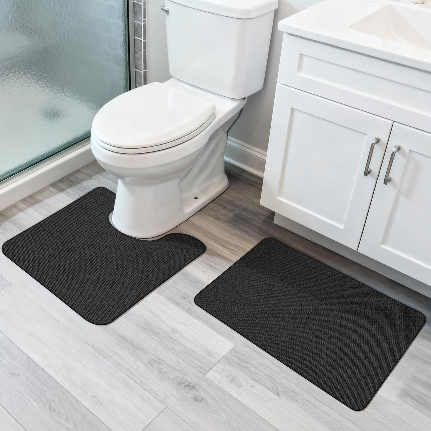 Bosap Bath Mat,Ultra Thin Bathroom Runner Rugs,Large Bath Mats for Bathroom,Quick Dry,Non-Slip,Machine Washable,Low Pile,Bath Rug,Shower Outside,Sink,Home Decor Accessories.Purple,3'x5'(36x60inch)