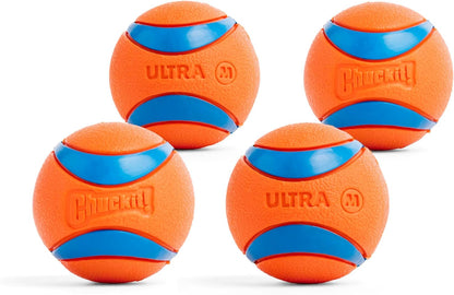 Chuckit! Ultra Ball Dog Toy, Durable Rubber, Medium 2.5-in, 2 Pack | Made from Durable Rubber with an Extra-Thick Core, This Bouncy Fetch Ball Floats in Water for Lasting Games of Fetch