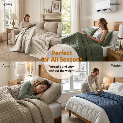 WDCOZY Beige King Size Quilt Bedding Sets with Pillow Shams, Tan Cream Lightweight Bedspread Coverlet, Quilted Blanket Thin Comforter Bed Cover, All Season Summer Spring, 3 Pieces, 104x90 inches