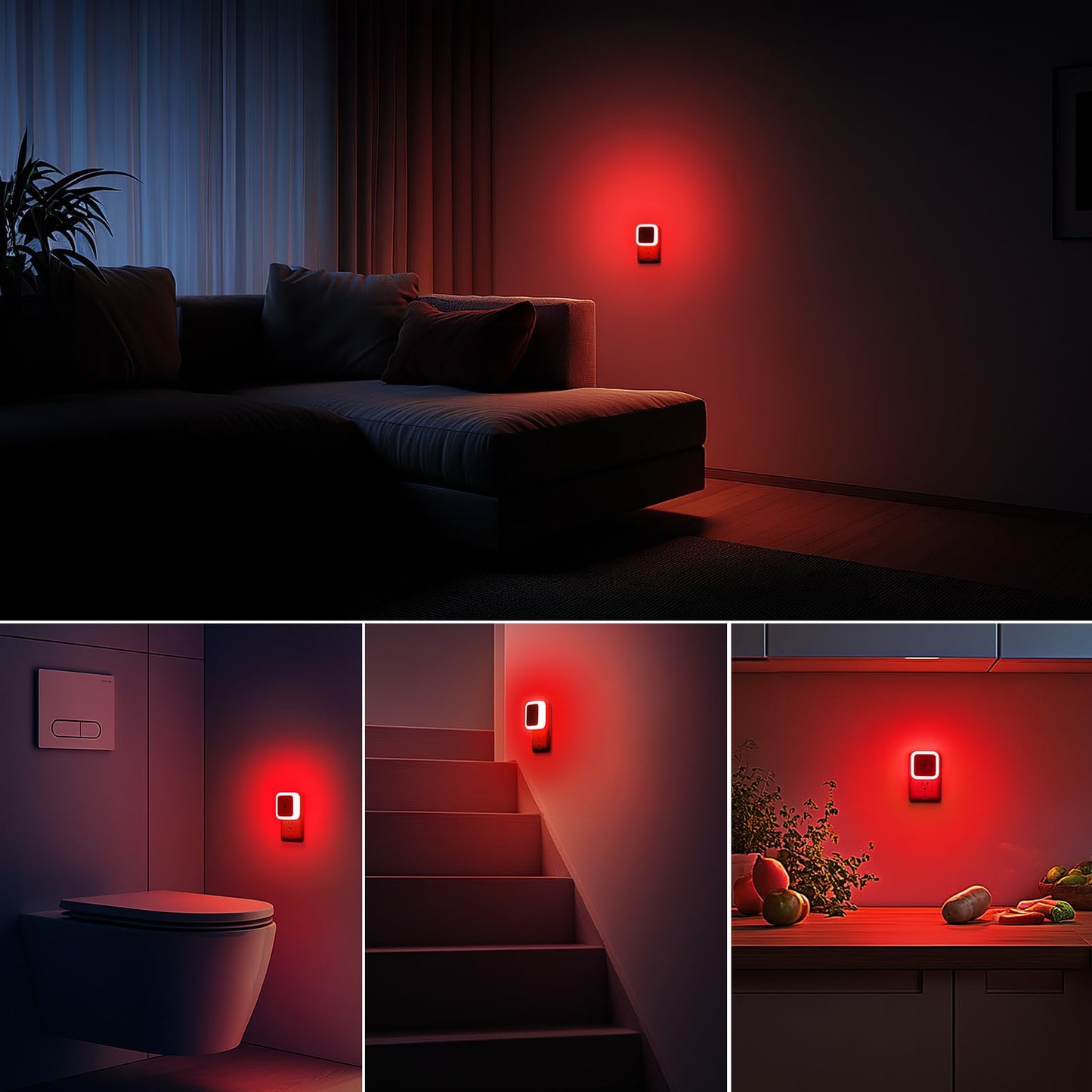 Sujeet Night Light, Night Lights Plug into Wall 8-Pack, Nightlight Plug in Night Light, Dusk to Dawn Night Lamp Led (Warm White)