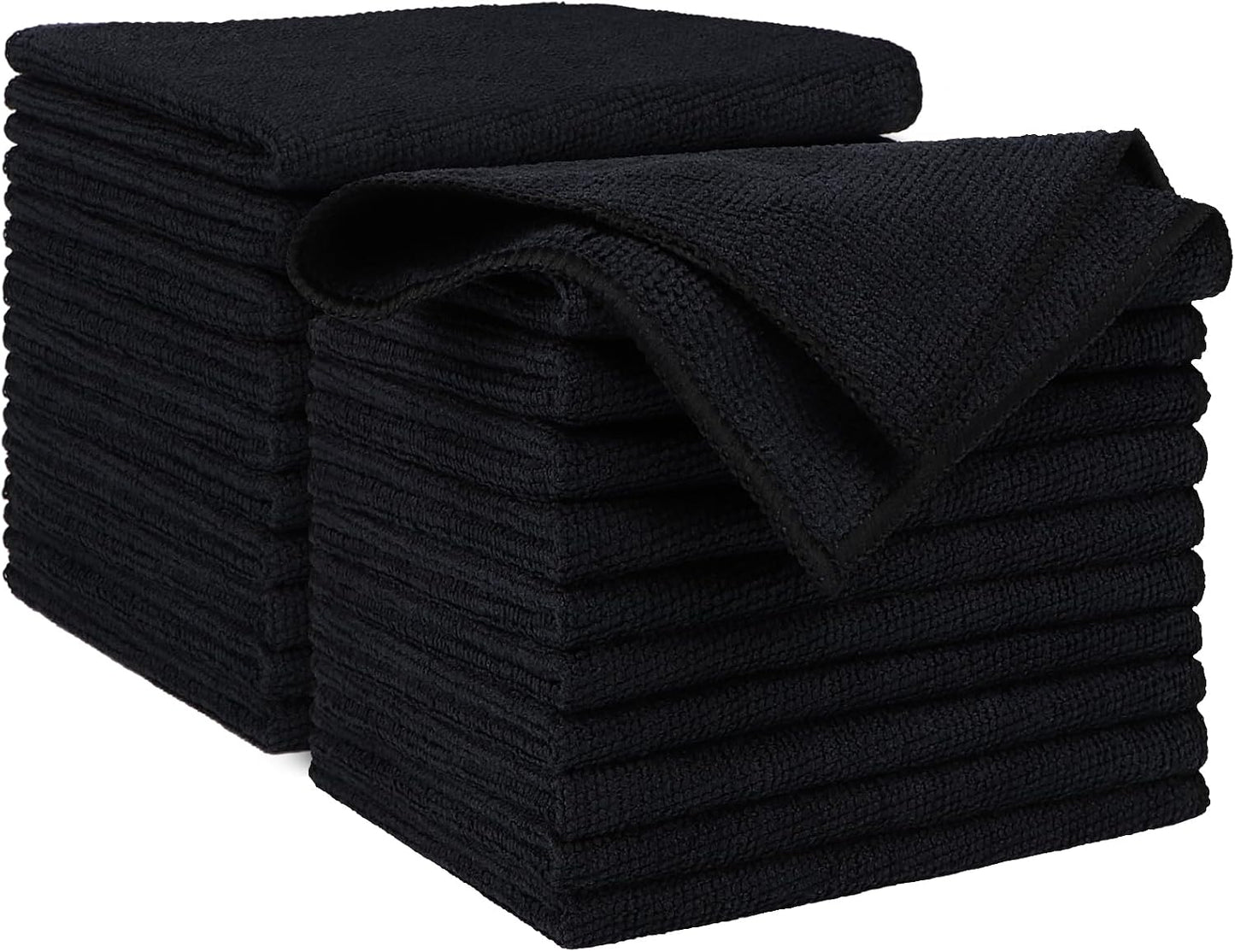 AIDEA Microfiber Cleaning Cloth-50PK, Microfiber Towels for Cars, 12×12" | Premium Wash Cloths, Dusting Cloth Cleaning Rags, Absorbent Towels for SUVs, House, Kitchen, Window, Cleaning Supplies