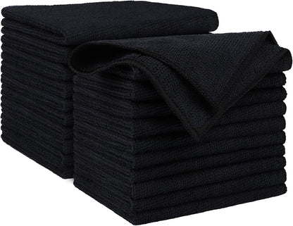 AIDEA Microfiber Cleaning Cloth-50PK, Microfiber Towels for Cars, 12×12" | Premium Wash Cloths, Dusting Cloth Cleaning Rags, Absorbent Towels for SUVs, House, Kitchen, Window, Cleaning Supplies