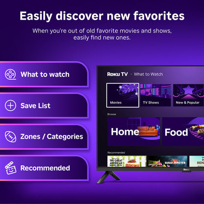 Roku 40-Inch Smart TV 2026 - Select Series, 1080p Full HD TV - RokuTV | Flat Screen LED Television with Voice Remote, Wi-Fi & Bluetooth Headphone Mode - Streaming Live Local News Sports & Movies