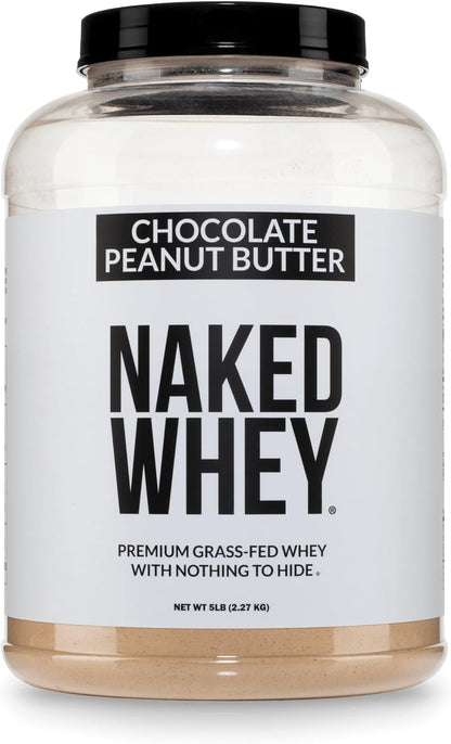 NAKED Whey 1Lb - Only 1 Ingredient, Grass Fed Whey Protein Powder, NSF Certified, Undenatured, No Gmos, No Soy, Gluten Free, Stimulate Growth, Enhance Recovery - 15 Servings