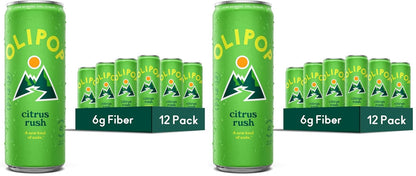 OLIPOP 6g Fiber Prebiotic Soda, Classic Grape, 12 fl oz, 12Pack Skinny | Shelf Stable Prebiotic Soda (Skinny), 6g Fiber, 5g Sugar, Digestive Health Support, Prebiotics & Botanicals, Gluten Free