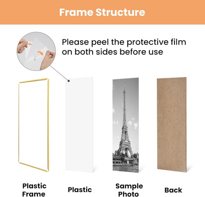 upsimples 12x16 Poster Frame, Easy Slide-In Assembly, Black, 3 Pack | Gallery Wall 12 x 16 Picture Frames Set for Family, Wedding, Christmas, Easy to Change Photos