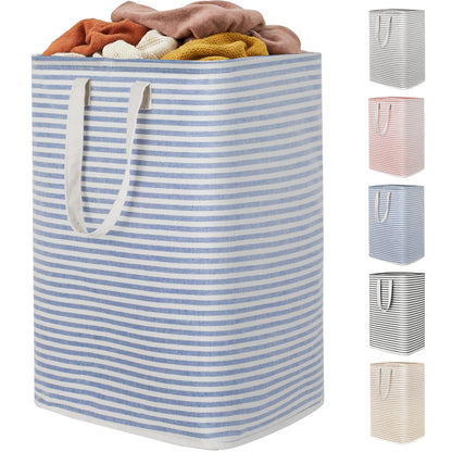 Lifewit 2 Pack Laundry Basket 80L Each, Collapsible Clothes Hamper with Reinforced Handles, Freestanding Waterproof Design for Bedroom and Laundry Room, Grey 160L Total