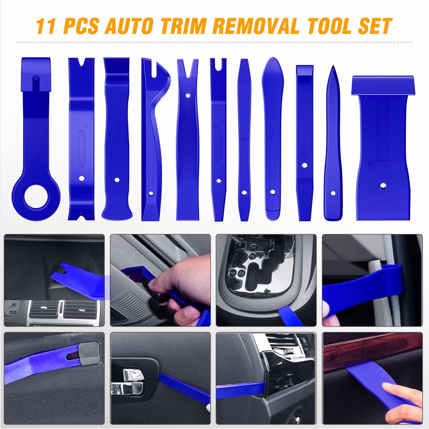 GOOACC 240PCS Bumper Retainer Clips Car Plastic Rivets Fasteners Push Retainer Kit 12 Popular Sizes Auto Push Pin Rivets Set -Door Trim Panel Fender Clips for GM Ford Toyota Honda Chrysler